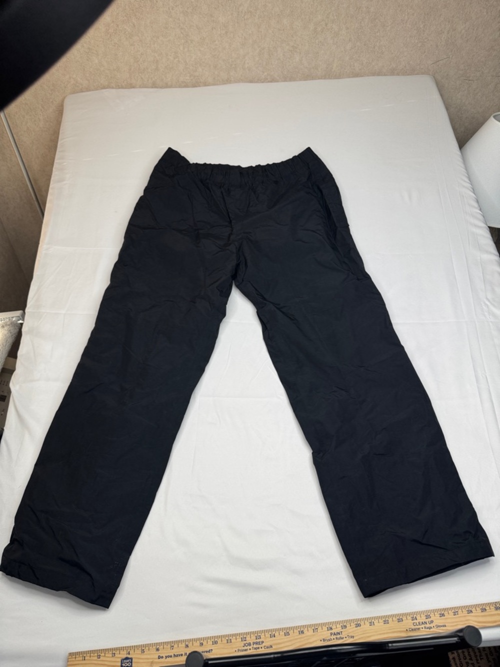Columbia Men's XL Black stretch Waist Pants snow ski water wind resistant nylon